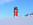 Der Leuchtturm bei Schnee